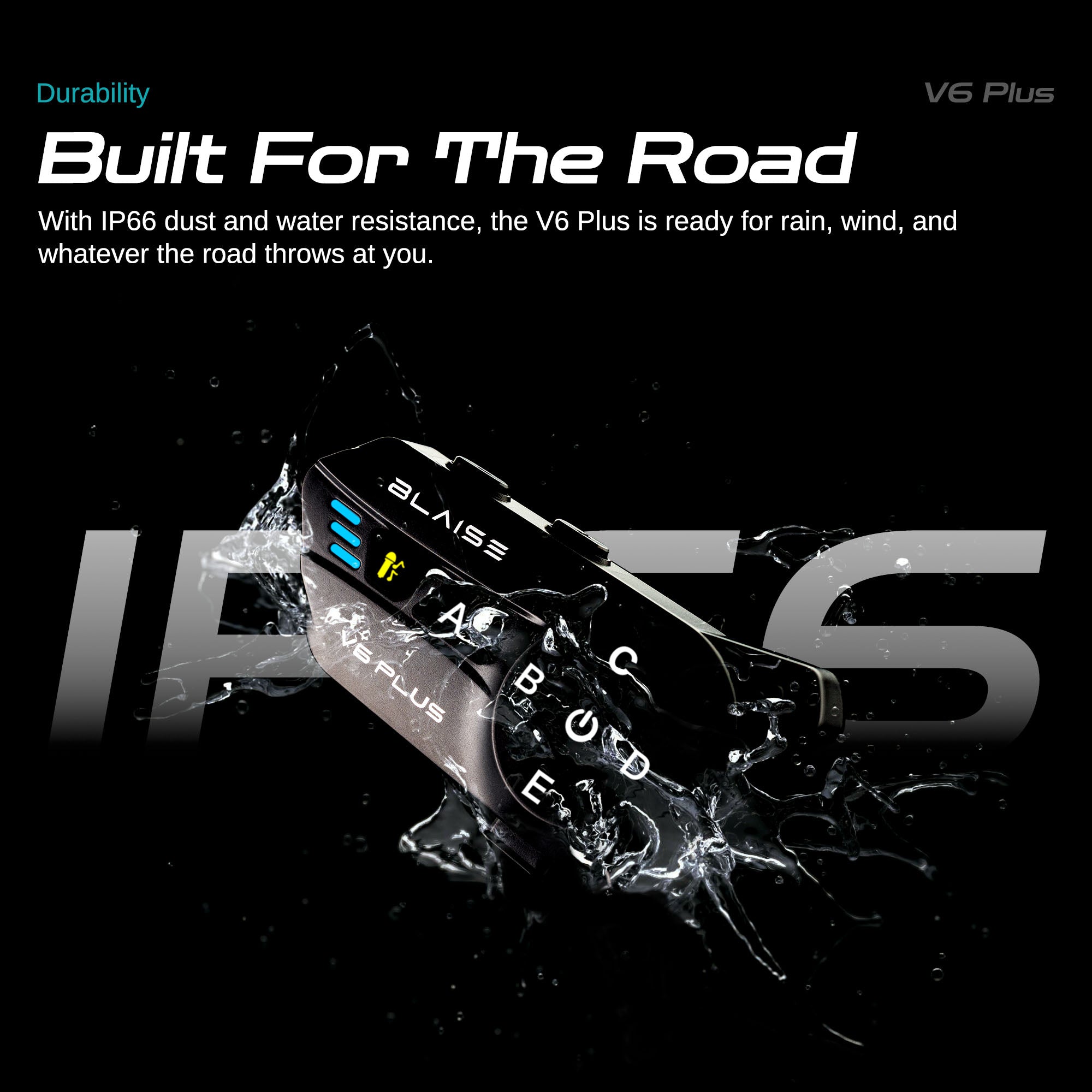 V6/Film V6 act Ⅳ-BALLAD CLIPS and more- Blaise V6 Plus – 6-Rider Motorcycle Bluetooth Intercom with 1000m