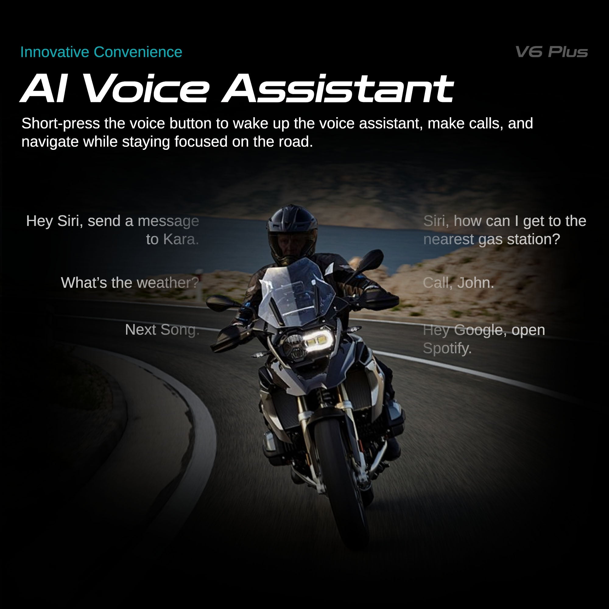 V6/Film V6 act Ⅳ-BALLAD CLIPS and more- Blaise V6 Plus – 6-Rider Motorcycle Bluetooth Intercom with 1000m