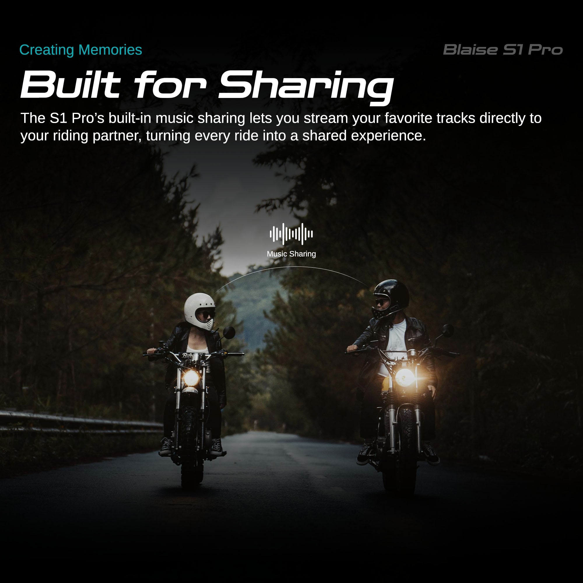 Blaise S1 Pro – Motorcycle Bluetooth Intercom with HD Camera